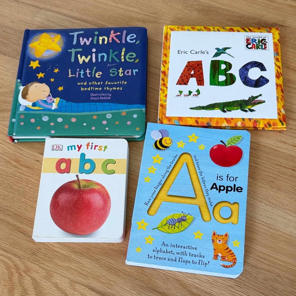 BABY / TODDLER ABC”s and Lullaby Board Book Set - 4 pcs